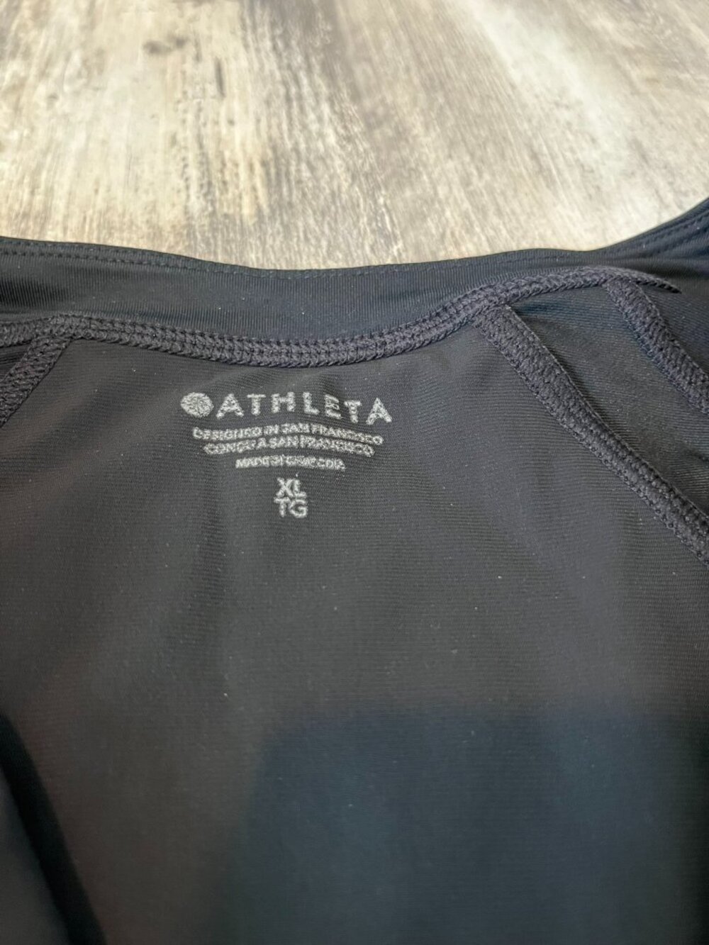 Athleta Black Long-Sleeve Zip Front One-Piece - Picture 7 of 12